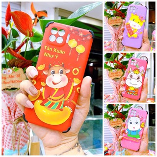 Ốp lưng Oppo Reno2f / Reno4 / Reno4 pro chào Xuân Tân Sửu Tết 2021 hình trâu vui vẻ dễ thương