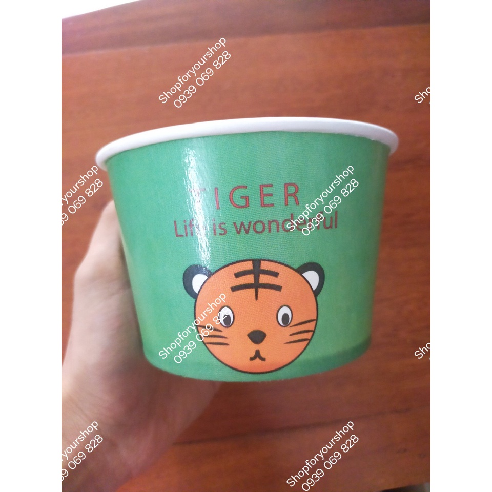 100 TÔ GIẤY 500 - 600ml + NẮP BẰNG