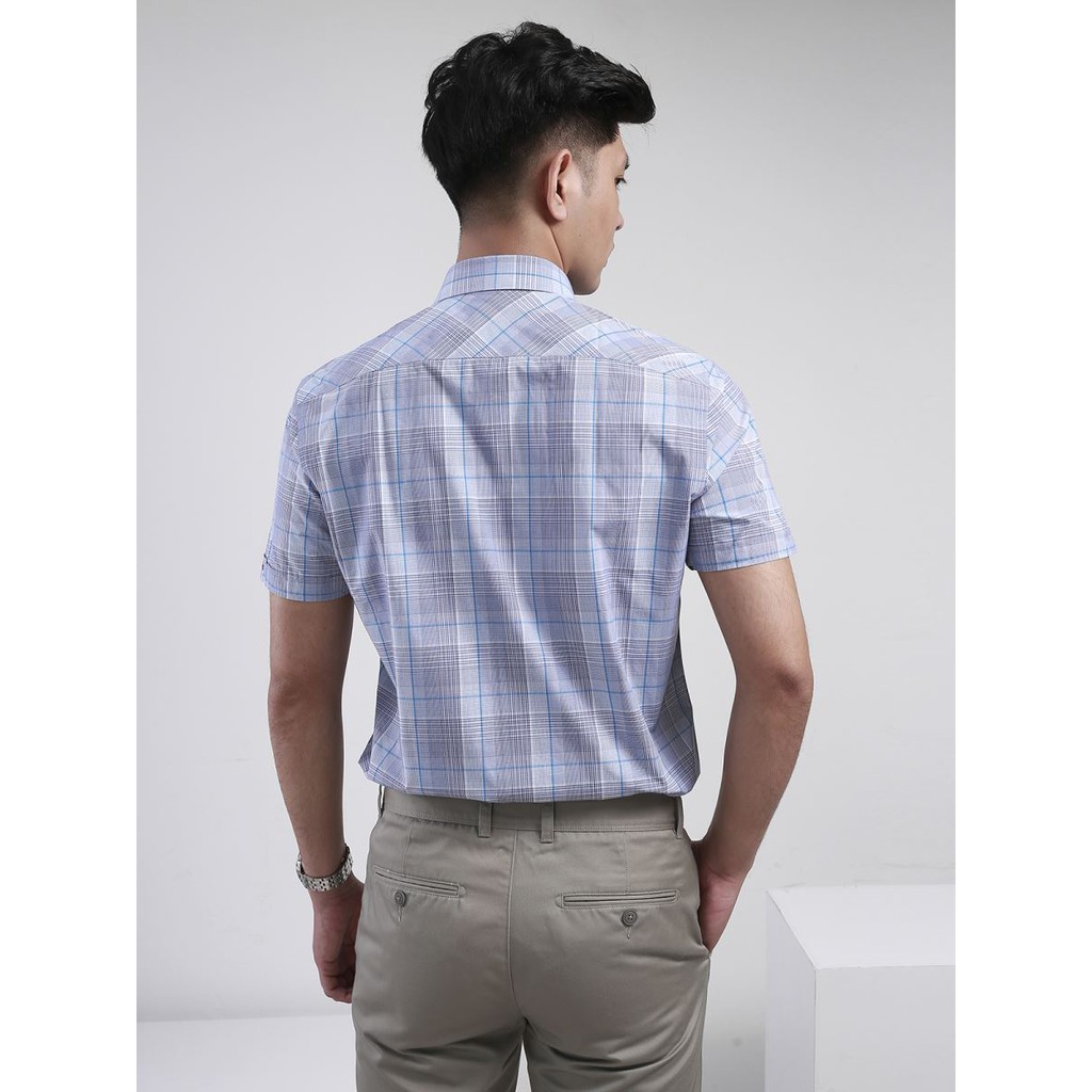 Áo sơ mi nam ngắn tay Aristino  ASS013S8 Slim Fit ôm gọn gàng