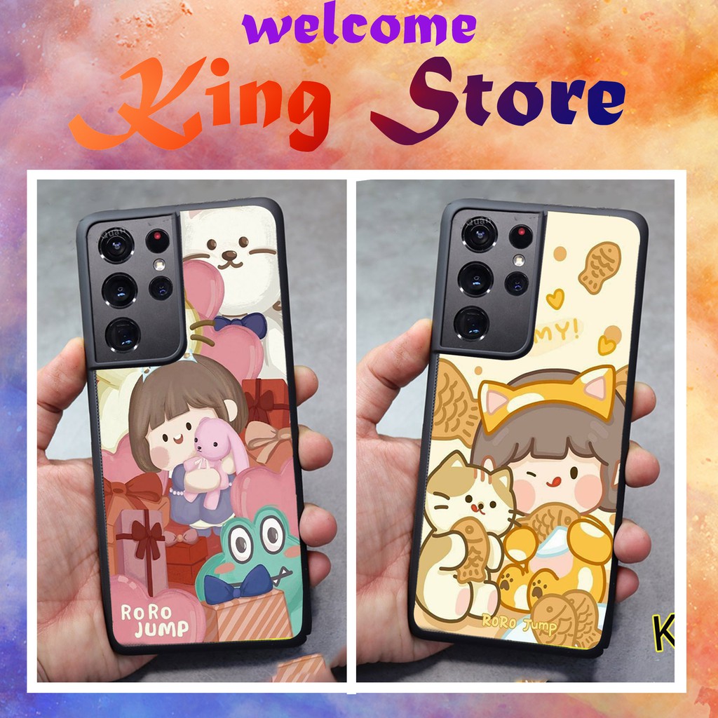 Ốp Samsung S21 - S21 FE -  S21 PLUS - S21 Ultra - Ốp lưng Samsung in hình bé trà sữa siêu đẹp