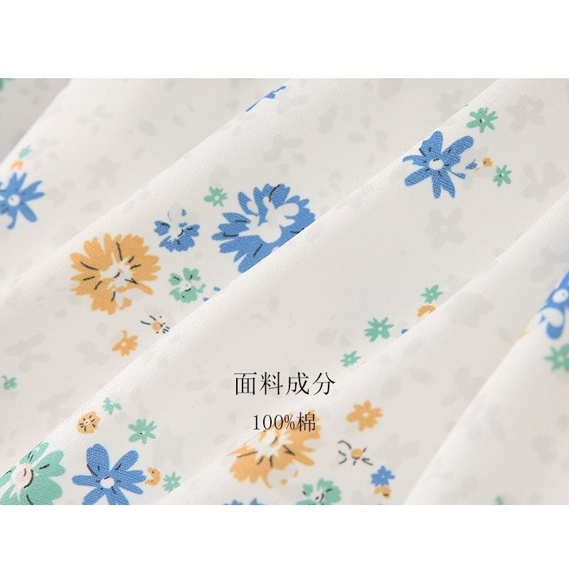 Áo Sơ Mi Cổ Vuông Cột Dây Họa Tiết Hoa Phong Cách Pháp Thời Trang Mùa Hè Mới Cho Nữ