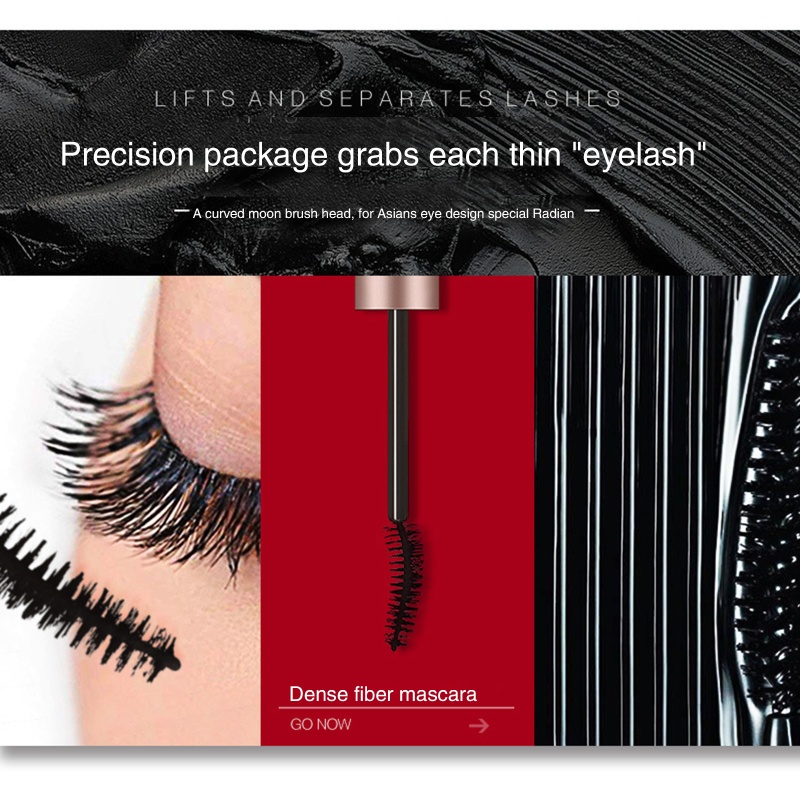 Mascara Sợi Tơ 3D Chống Thấm Nước Lâu Trôi Không Nhòe Chuốt Dài Mi