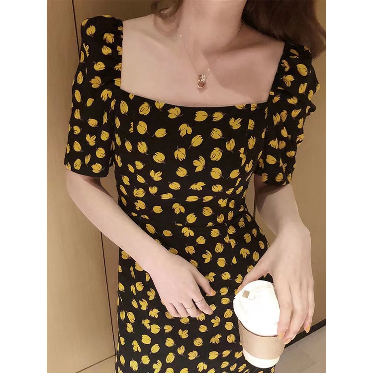 đầm đen đầm bigsize nữ đầm tay phồng đầm midi váy xẻ tà váy hoa nhí vintage váy đi chơi đầm đi tiệc váy tiểu thư sang chảnh đầm hở lưng