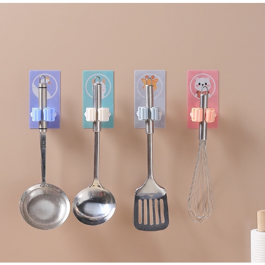 Móc Dán Tường Giữ Cây Chổi Lau Nhà, Treo Chổi Lau Nhà Clovershop68