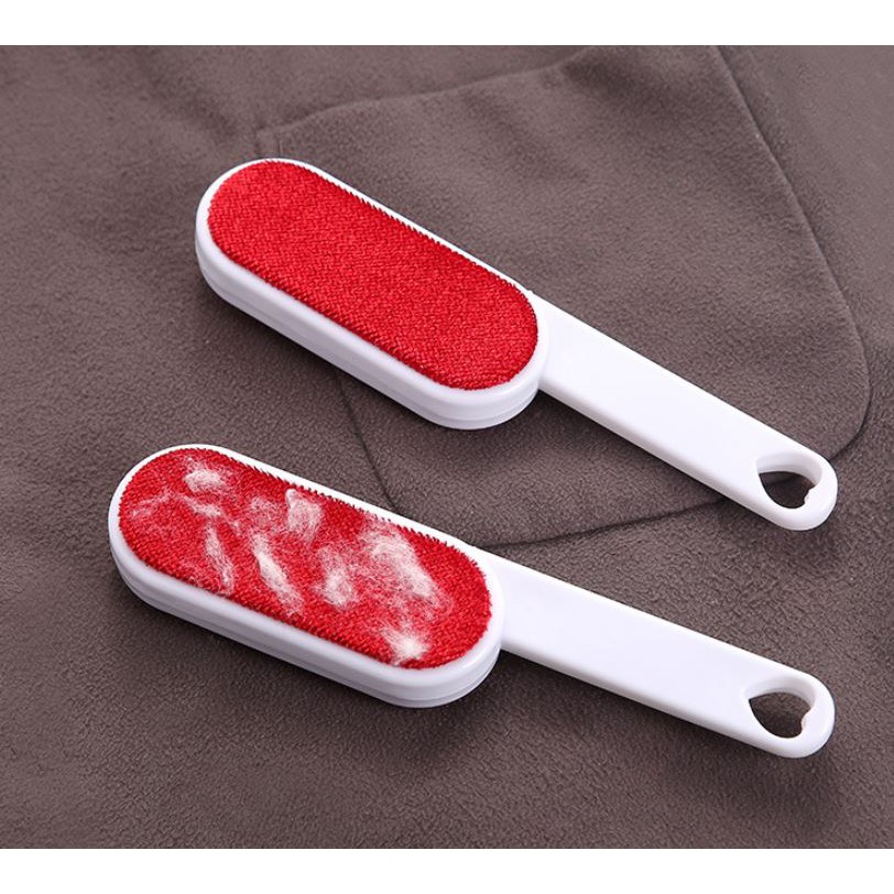 Bàn chải tĩnh điện 2 mặt loại bỏ bụi lông thú dính trên quần áo áo khoác len dùng nhiều lần 24x6 cm