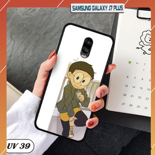 Ốp lưng nhám viền dẻo Samsung Galaxy J7 Plus in hình
