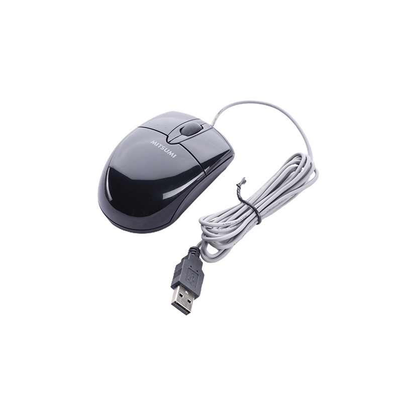 Mitsumi 19215 s6603 dây dài 1m màu đen chuột usb nhỏ chính hãng