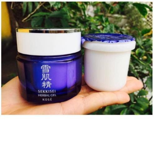 Mặt nạ ngủ đa năng Kose Sekkisei Herbal Gel Nhật bản dạng hộp và lõi thay thế shopnhatlulu