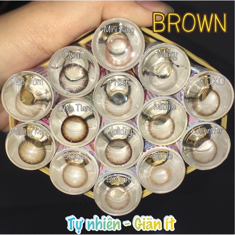 Combo 10 cặp lens kèm khay chibi ( khách sỉ)