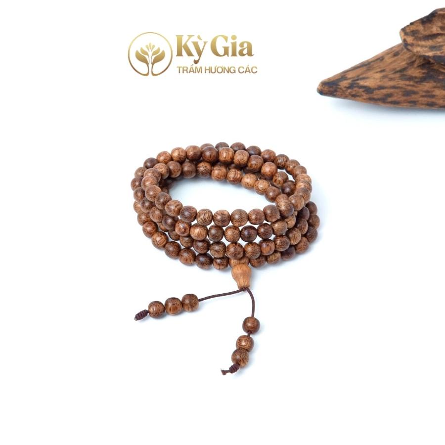 Vòng Tay Trầm Hương Kỳ Gia 6li 108 hạt 100% tự nhiên