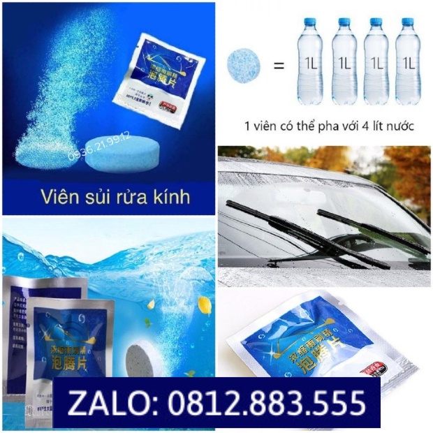 Combo gồm 50 viên sủi nén, mỗi viên pha với 4 lít để sử dụng
