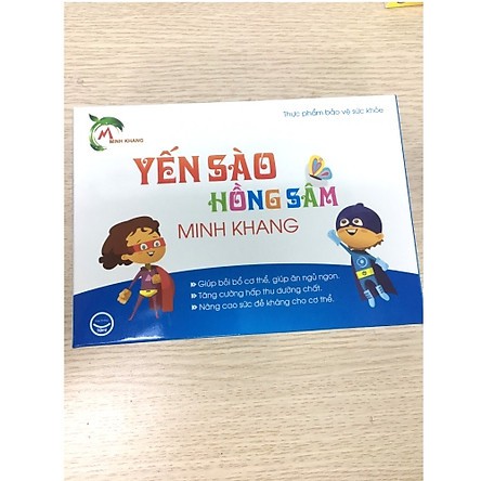 Yến Sào Hồng Sâm Minh Khang- hỗ trợ tăng cường hấp thụ dưỡng chất, giúp ăn ngon, hết biếng ăn, tiêu hóa khỏe
