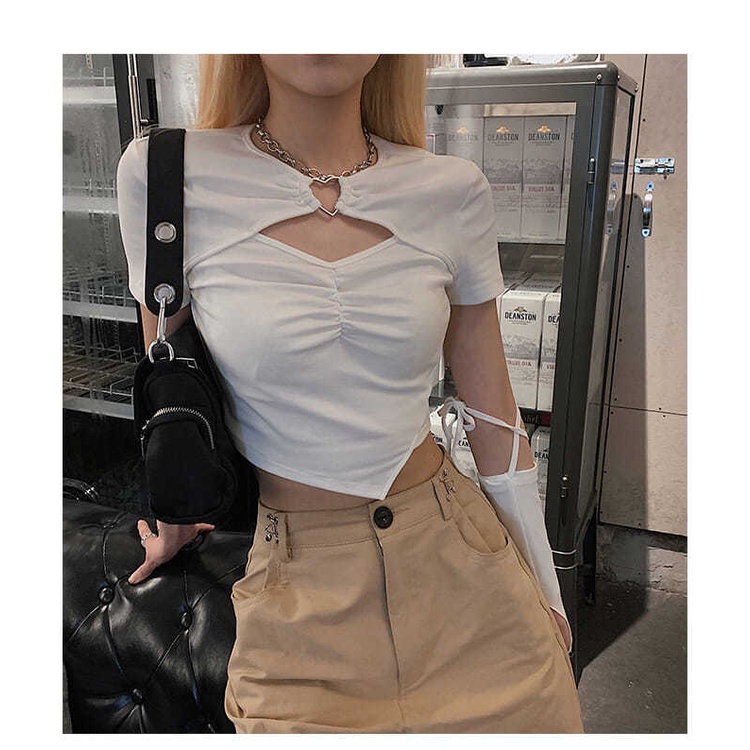 Áo Croptop Tay NgắN ThờI Trang Cho Nữ JL-TX-420