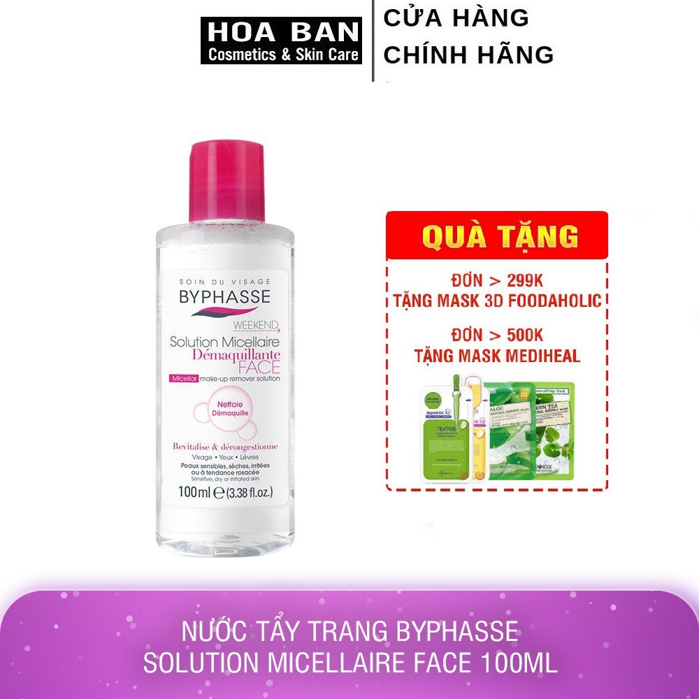 Nước Tẩy Trang Byphasse Solution Micellaire Face 100ml - Đại lý phân phối - Có giấy công bố