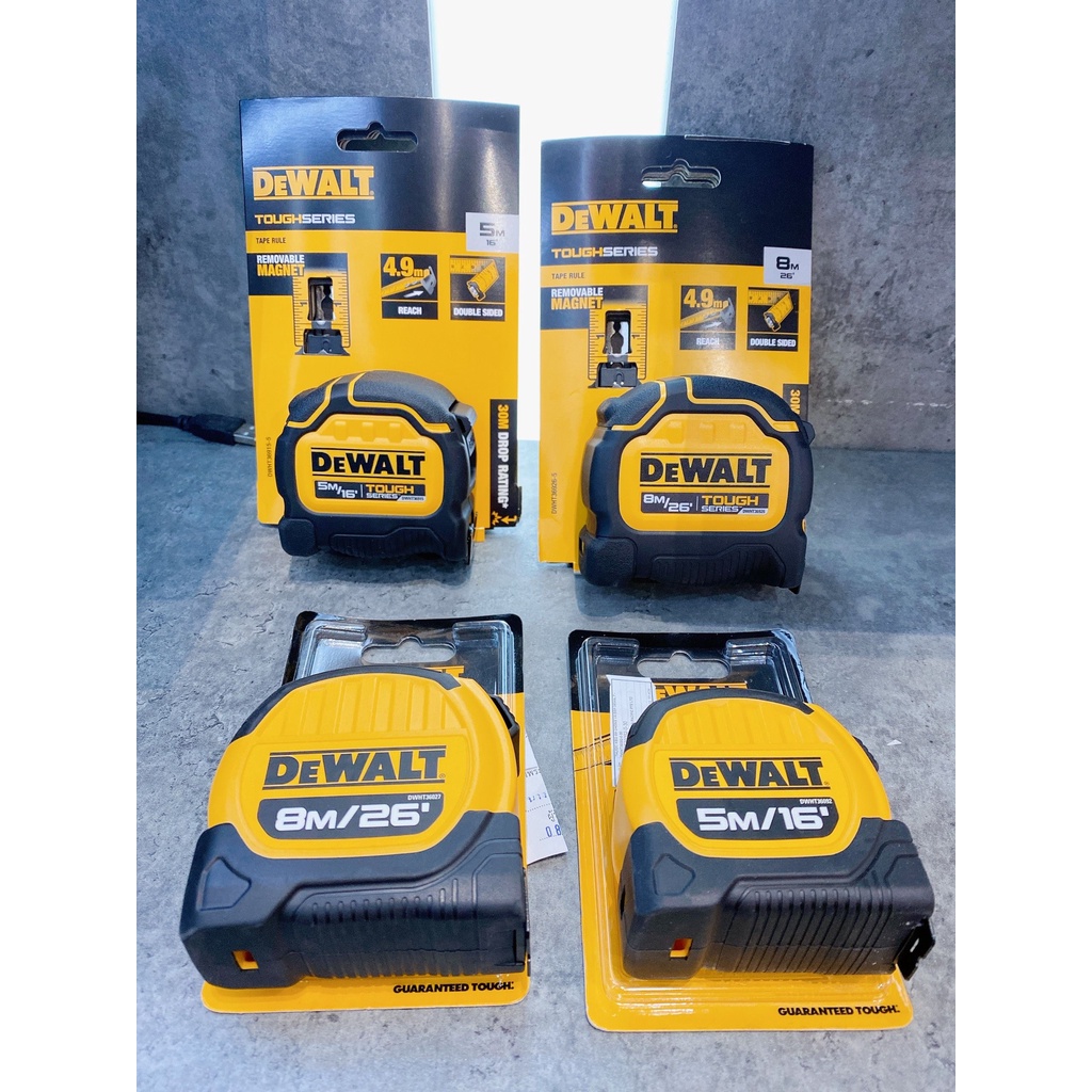 THƯỚC CUỘN THÉP 8M 2 MẶT CÓ NAM CHÂM DEWALT DWHT36926-30