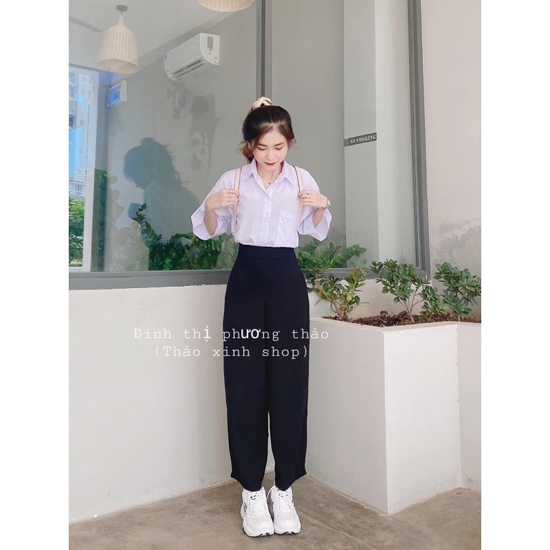 Quần ống rộng suông dài khoá hông KH77, quần ống rộng culottes cạp cao fom chuẩn cho nữ | WebRaoVat - webraovat.net.vn