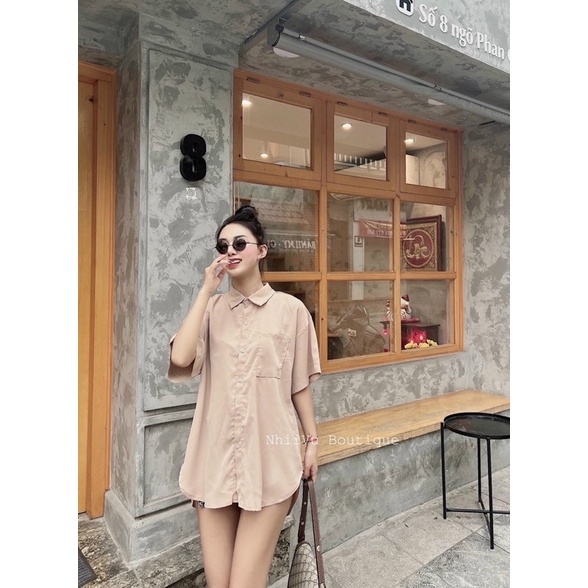 Áo sơ mi Bigsize cực xinh cho nàng chubby 60-75kg MS43