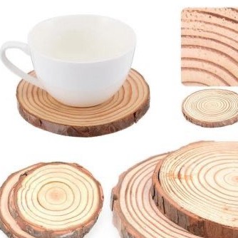 trang trí lót ly gỗ vintage decor bền đẹp