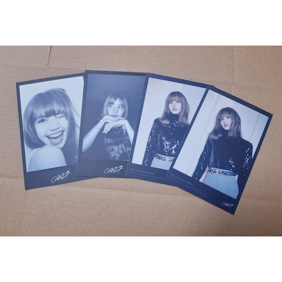 Bộ ảnh photocard fanmade BLACKPINK LISA từ photobook 0327 EL06