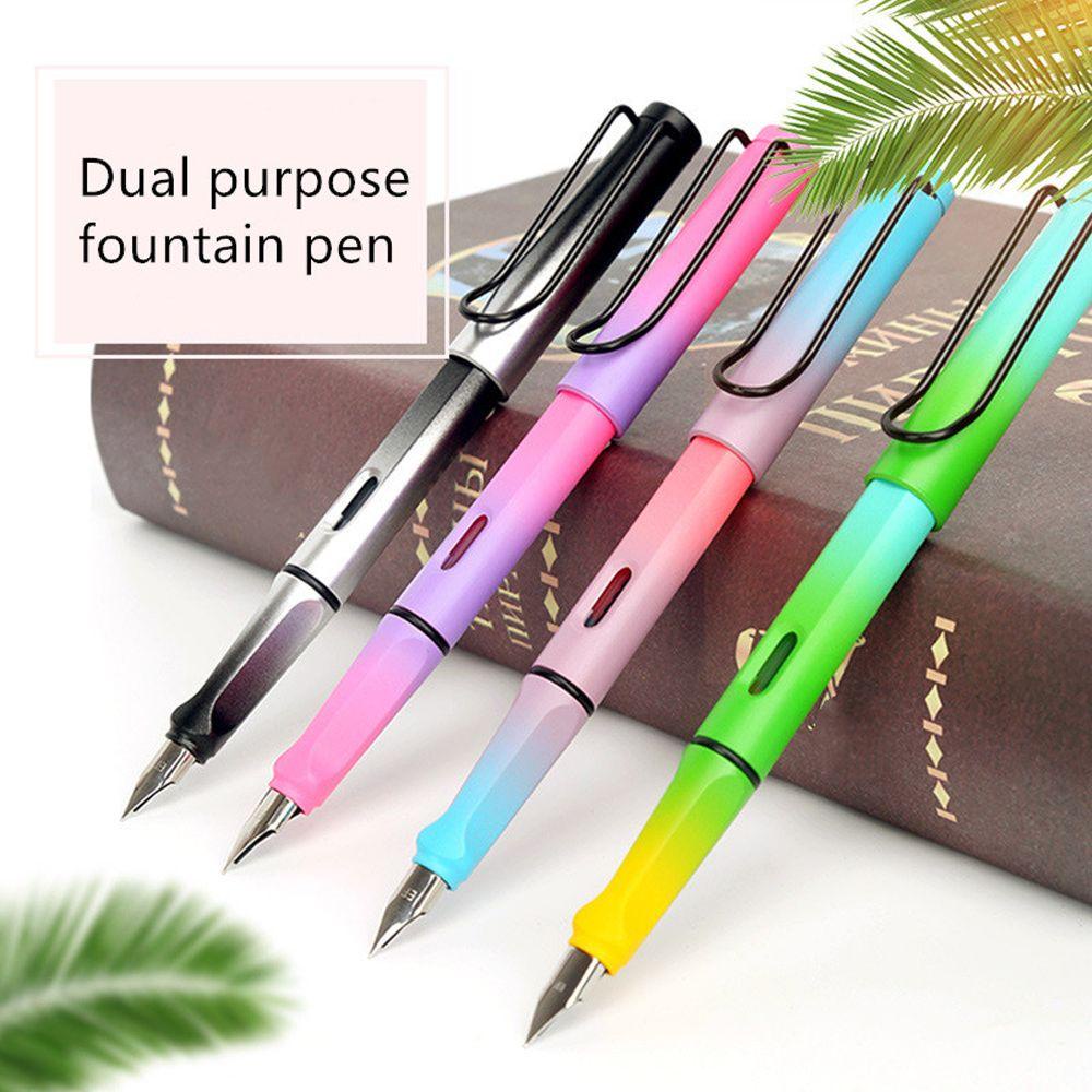 PEWANY Fountain Pen 0.5mm/0.38mm Mixed Colors Writing Supplies Art Painting Ink Nibs Replaceable ink Calligraphy Pen
