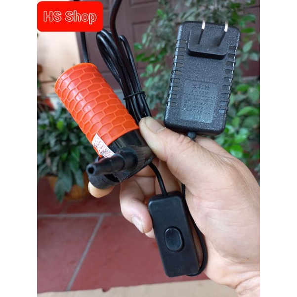 Máy bơm nước chìm mini 12V - 3A, Bơm dùng cho cắt rãnh tường