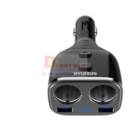 Sản Phẩm Bộ chia tẩu sạc cao cấp trên ô tô, thương hiệu Hyundai HY-16 - Hàng cao cấp .