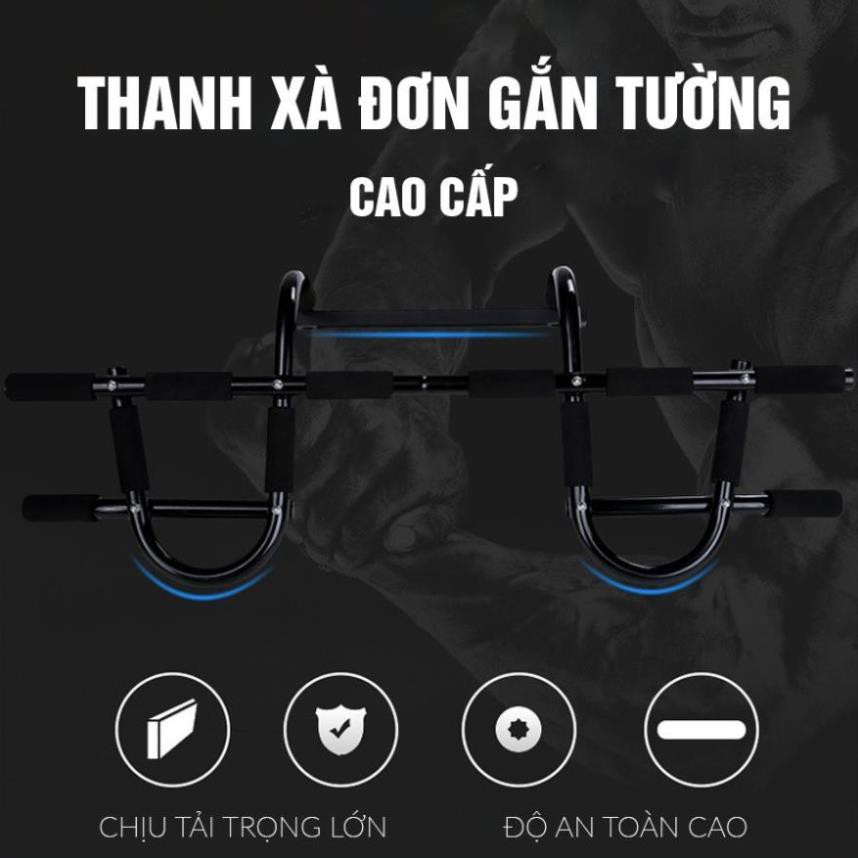 Thanh Tập Xà Đơn Treo Tường | Cây tập Xà Đơn Xà Kép Gắn Cửa CHÍNH HÃNG CAO CẤP 60-130cm - Kích thước tùy chỉnh phù hợp