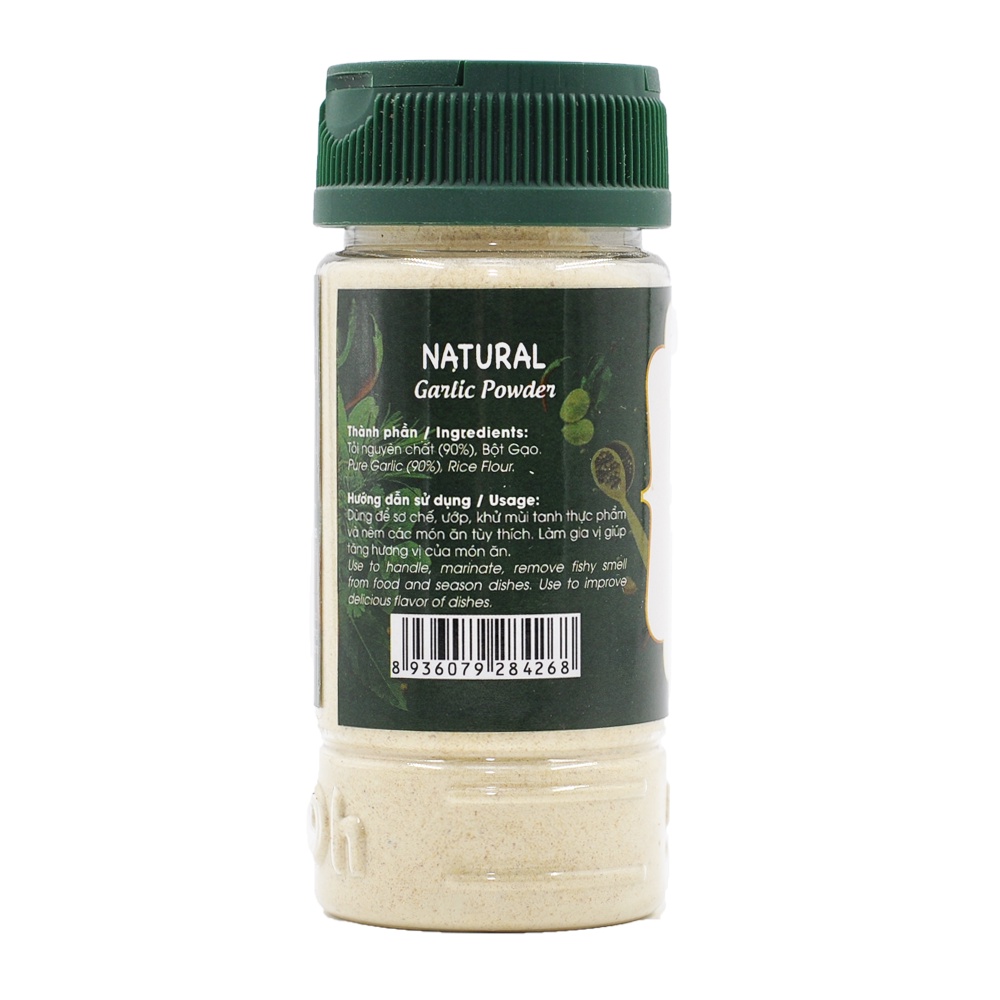 Combo 2 hũ natural tỏi bột hành bột Dh Foods gia vị ướp thực phẩm, nguyên liệu chế biến món ăn