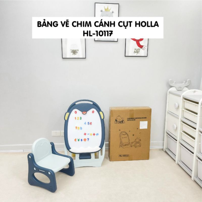 Bảng vẽ chim cánh cụt Holla - có kem ghế