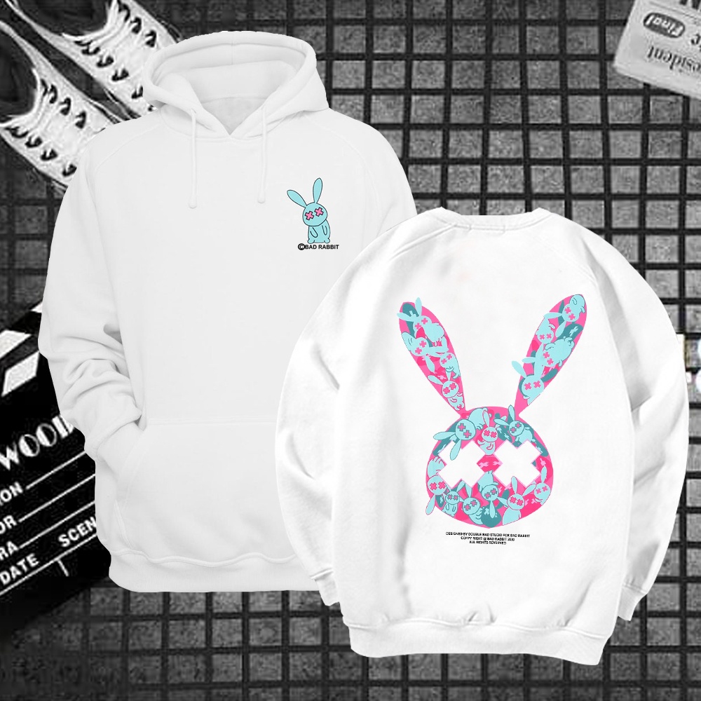 Áo hoodie sweater nỉ bad rabiits unisex form rộng freeship toàn quốc M129 | BigBuy360 - bigbuy360.vn