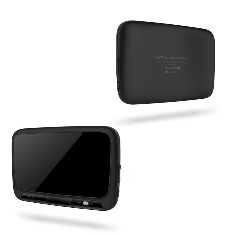 Bàn Phím Không Dây Di Động Với Chuột Bay Có Đèn Nền Cảm Ứng Tương Thích Với Android TV Box 2.4GHz Keyb