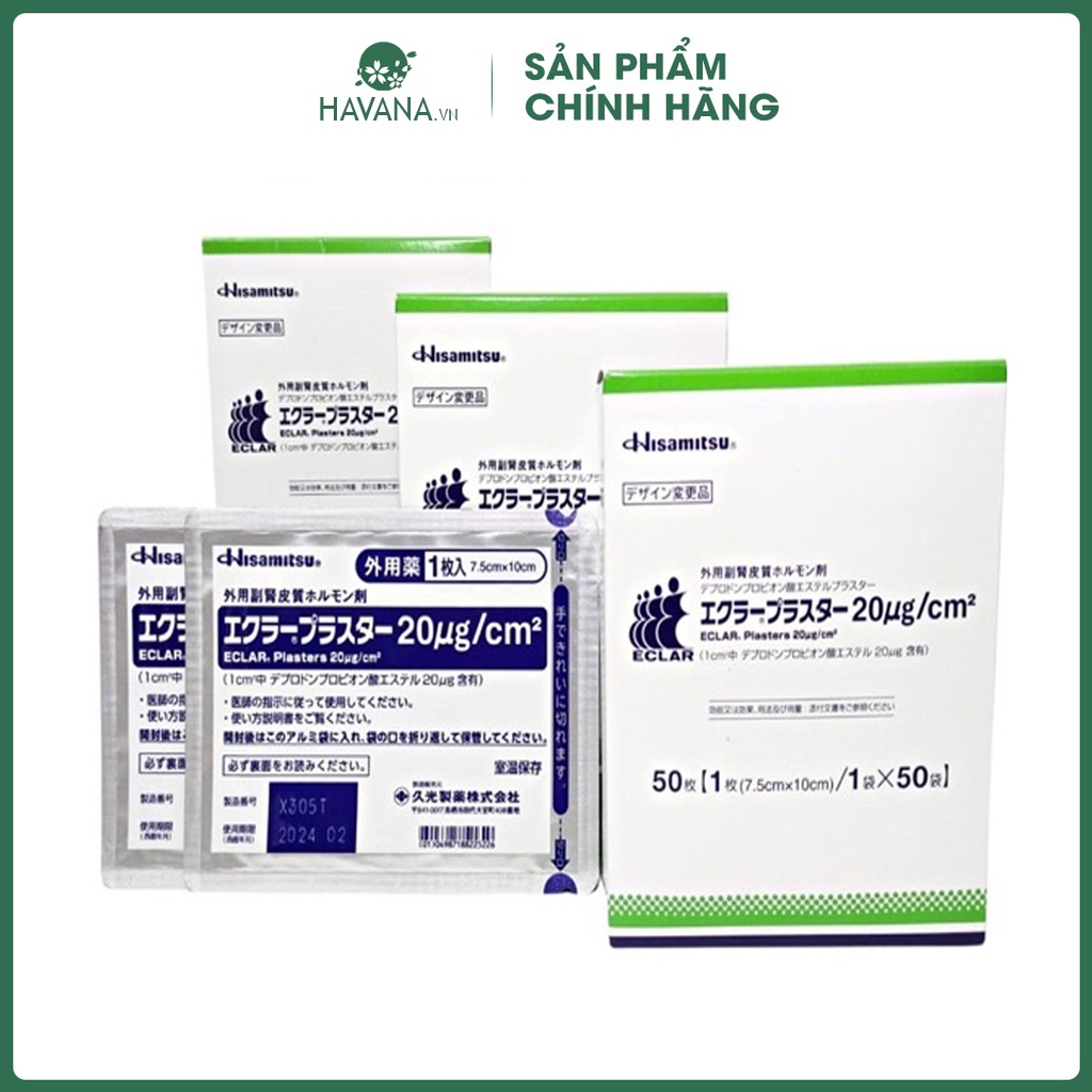 Miếng Dán Sẹo/ Miếng Ép Sẹo Lồi ECLAR PLASTER - HISAMITSU NHẬT BẢN