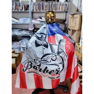 Áo choàng barber cắt tóc nam