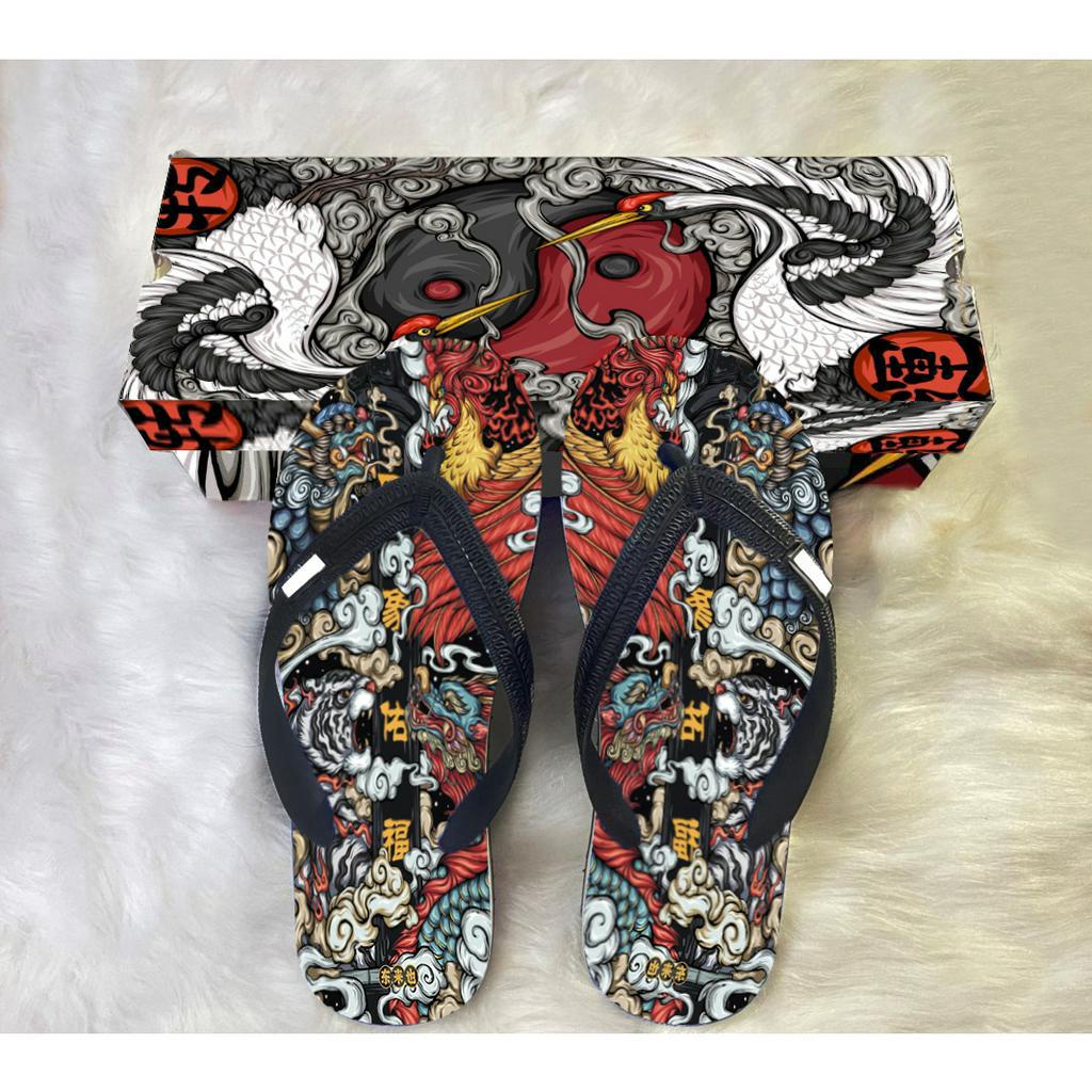 Dép tông lào hoạt hình , dép kẹp nam 3D xỏ ngón 14 mẫu