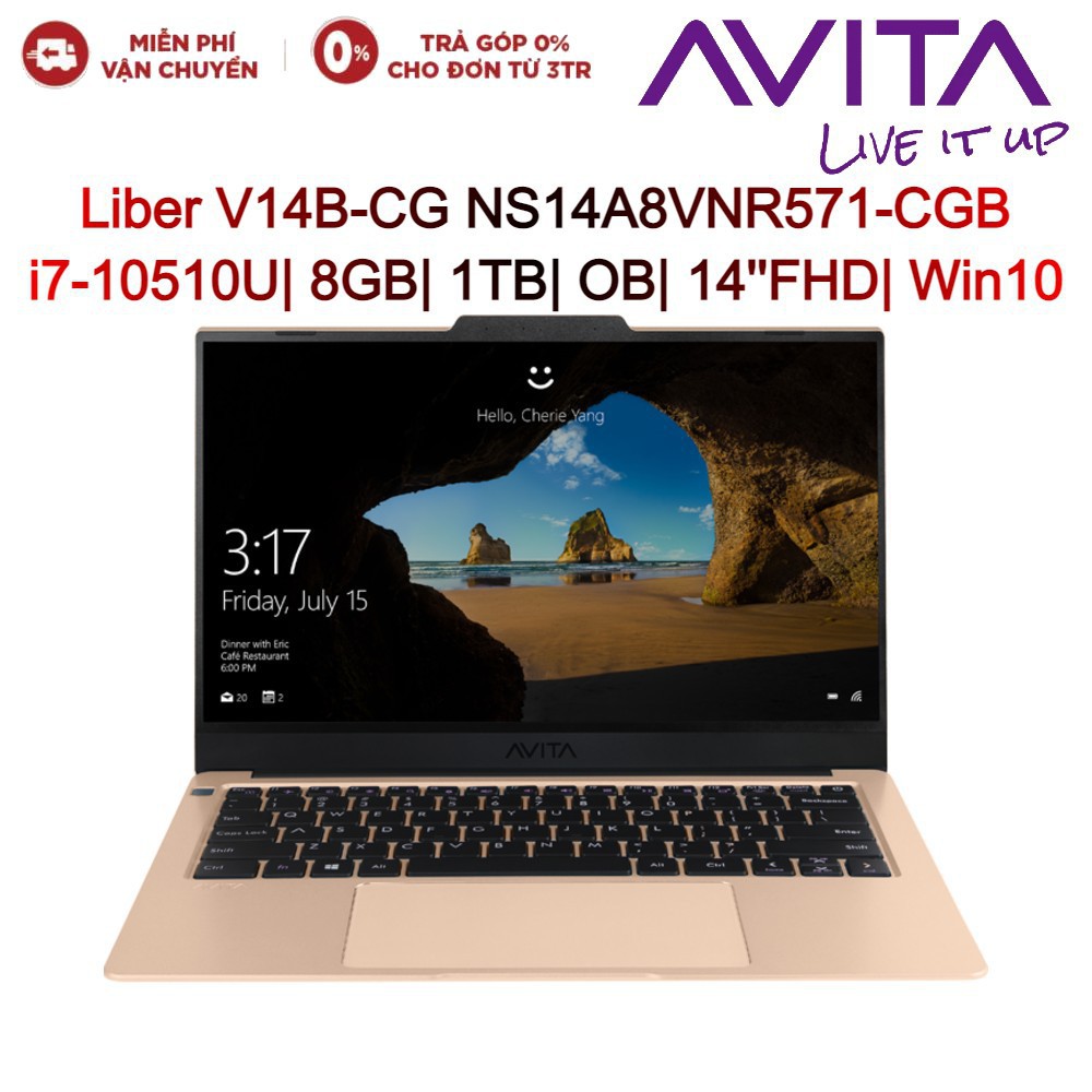 Laptop Avita Liber V14B-CG NS14A8VNR571-CGB i7-10510U| 8GB| 1TB| OB| 14''FHD| Win10 | BigBuy360 - bigbuy360.vn