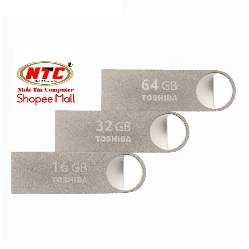 USB Toshiba U401 TransMemory 2.0 - 16GB / 32GB / 64GB (Bạc) - Hàng chính hãng