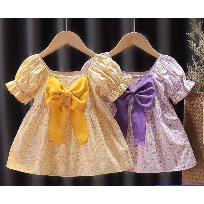 Đầm công chúa hoa nhí cho bé gái 1-5 tuổi.
