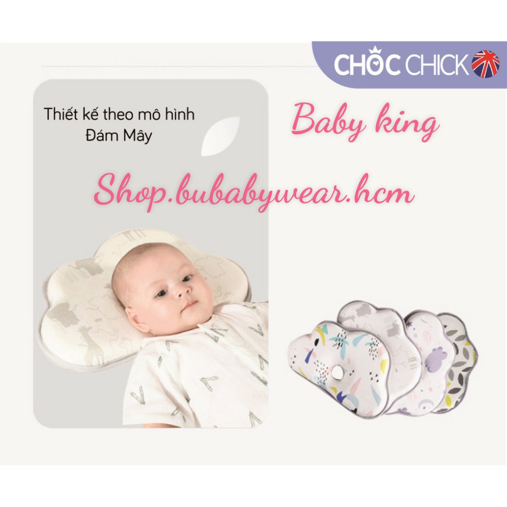 GỐI CAO SU NON CHỐNG BẸT ĐẦU CAO CẤP HÌNH ĐÁM MÂY