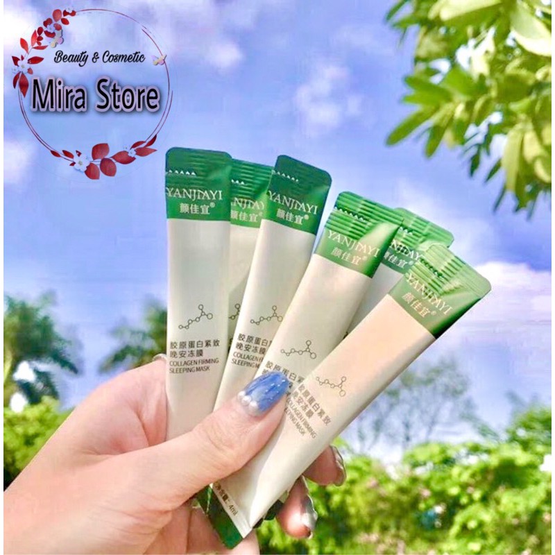 MẶT NẠ NGỦ THẠCH YANJIAYI BỔ SUNG COLLAGEN TRẮNG SÁNG CHO DA (1 gói) | BigBuy360 - bigbuy360.vn