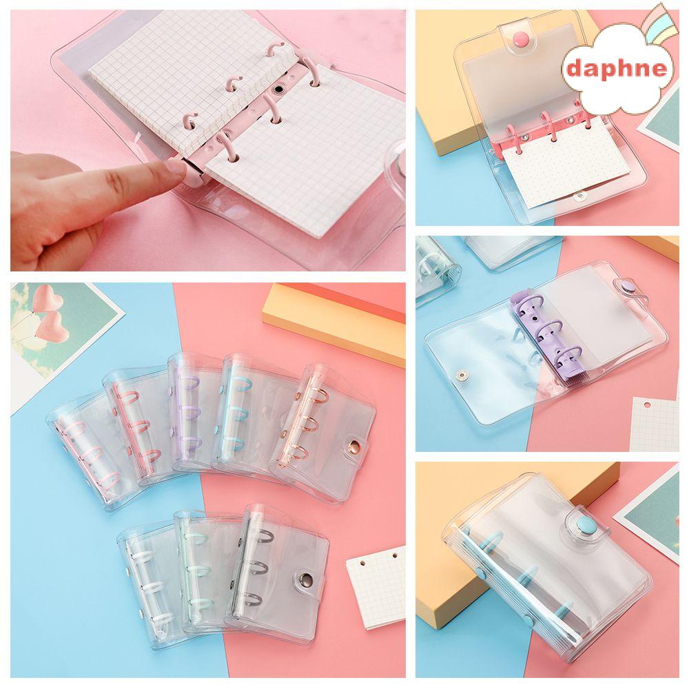 Daphne Sổ Tay Bìa Trong Suốt 3 Lỗ Thiết Kế Nhỏ Gọn Tiện Dụng