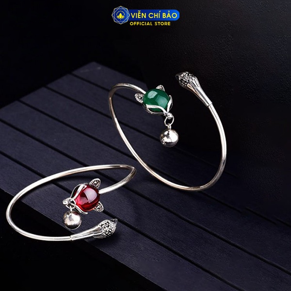 Lắc tay nữ hồ ly cửu vỹ thiên hồ đính đá bạc thời trang phụ kiện trang sức nữ Viễn Chí Bảo L000056