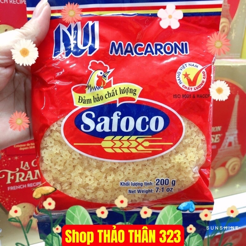 Nui Safoco Rau Củ Hình Ngôi Sao 200g- Đảm Bảo Chất Lư