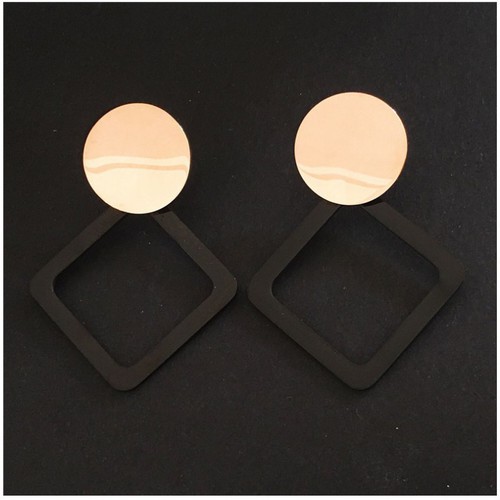 Bông Tai Dự Tiệc Titan Ko Đen TT 3472