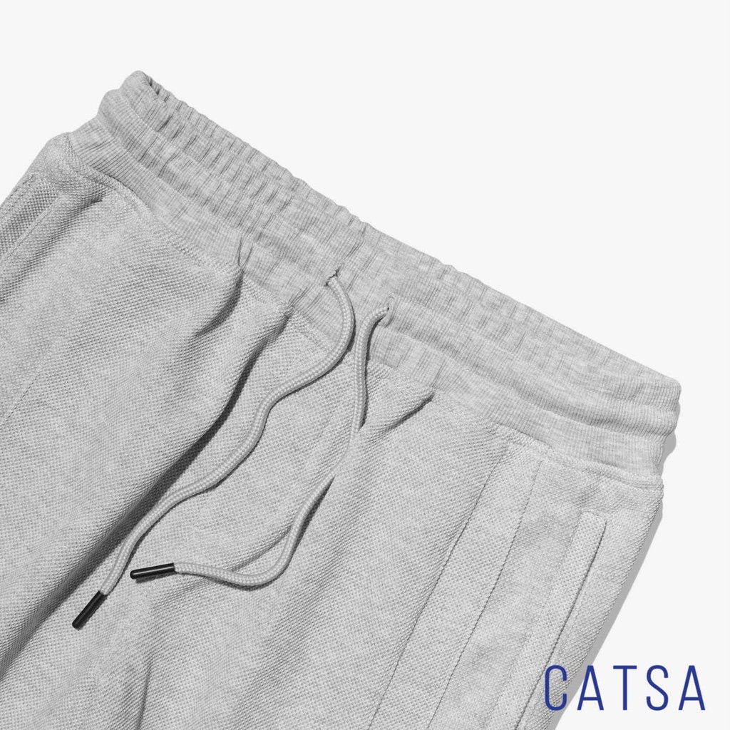 Quần short thun nam xám, đen CATSA form chuẩn, đẹp, thể thao QSJ057 - QSJ059