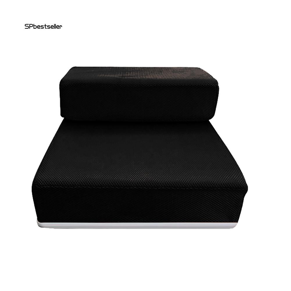 Cầu thang 2 bước dạng gập bằng lưới xốp cho thú cưng tiện lợi