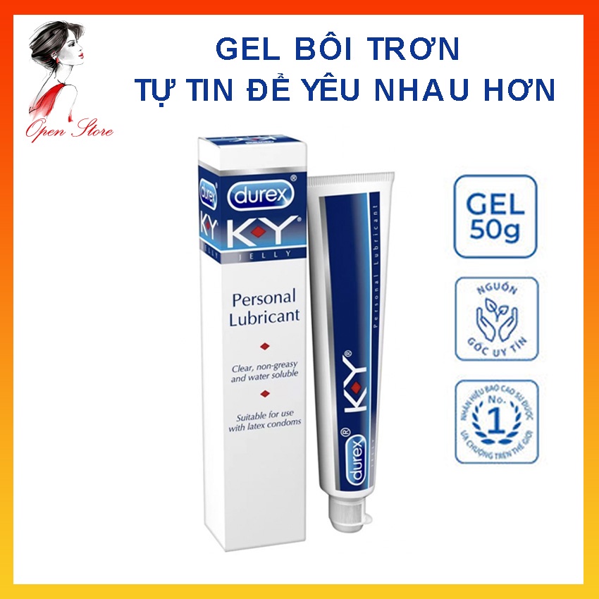 [ CHÍNH HÃNG ] - Gel bôi trơn gốc nước KY, siêu an toàn, hiệu quả -  tuýt (42/82 ) gram OPEN STORE