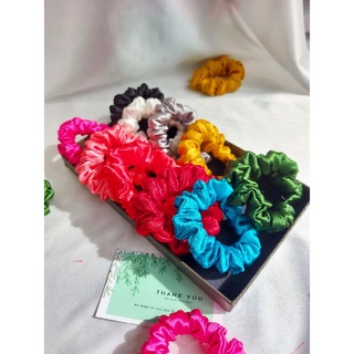 Dây cột tóc, dây buộc tóc scrunchies phi lụa size nhỏ