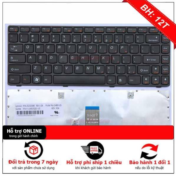 BH12TH  Bàn phím Laptop LENOVO G480 B490 B480 G485 B485 Z380 Z385 Z480 Z485