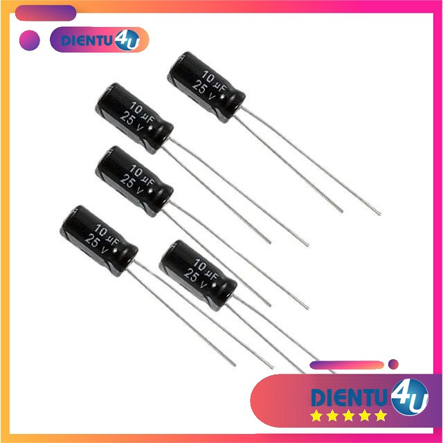 10 Tụ Hóa 10uF 25V 10uF/25V (10pcs/gói)