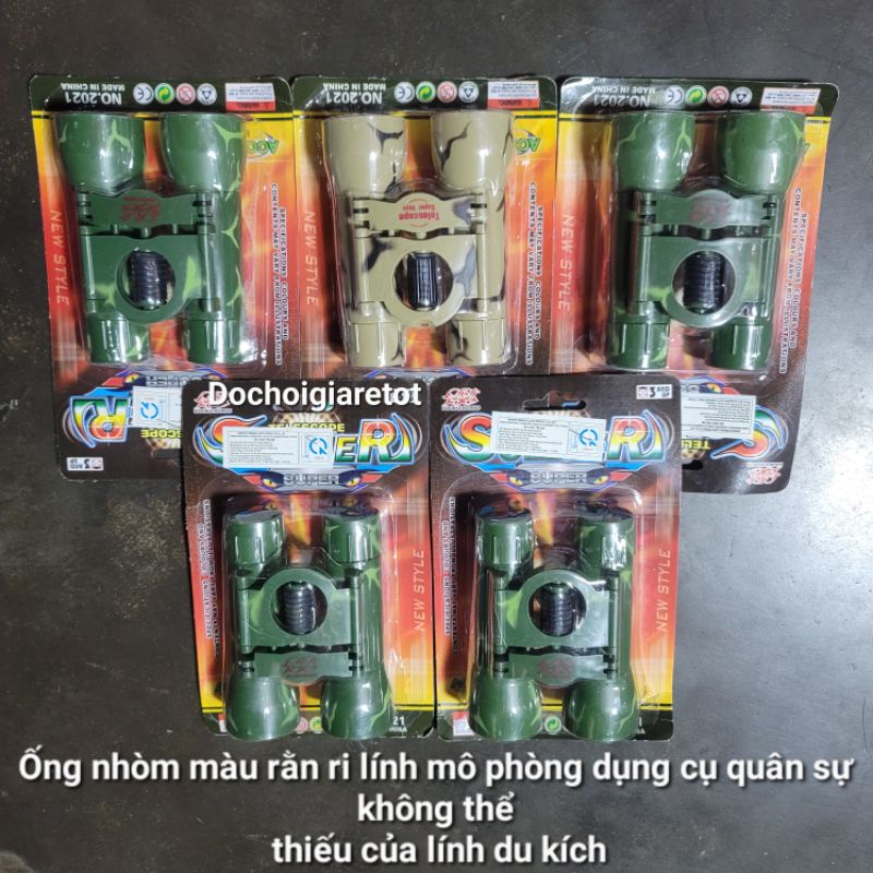 Đồ chơi ống nhòm quân sự mô phỏng cho bé yêu gia tăng tầm nhìn